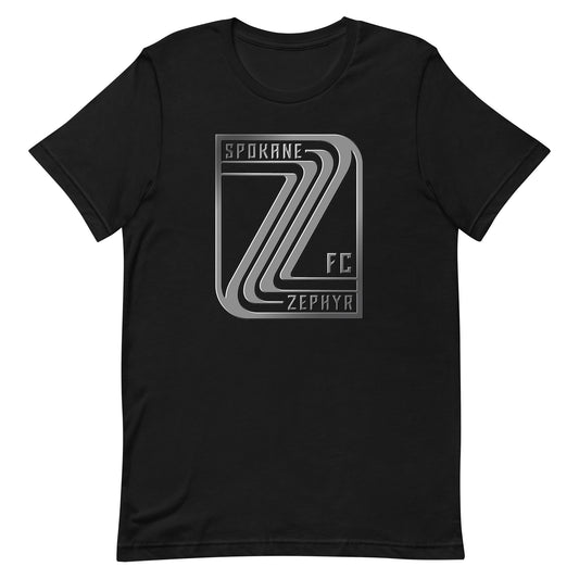 Spokane Zephyr FC Player or Personalized Silver 3D T-Shirt