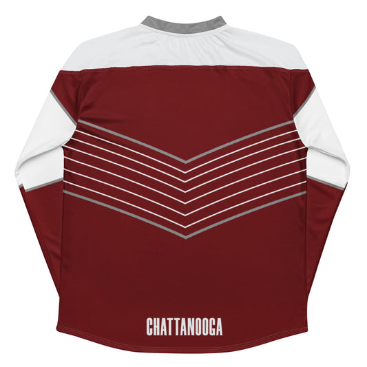 Chattanooga Red Wolves SC Direct Line Oversized Recycled Poly Mesh Long Sleeve T-Shirt