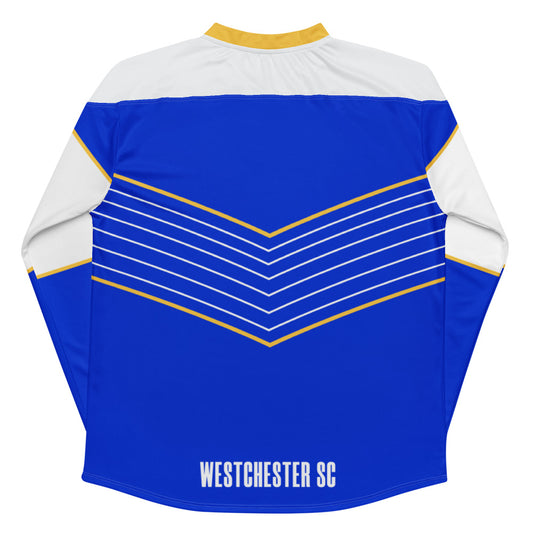Westchester SC Direct Line Oversized Recycled Poly Mesh Long Sleeve T-Shirt