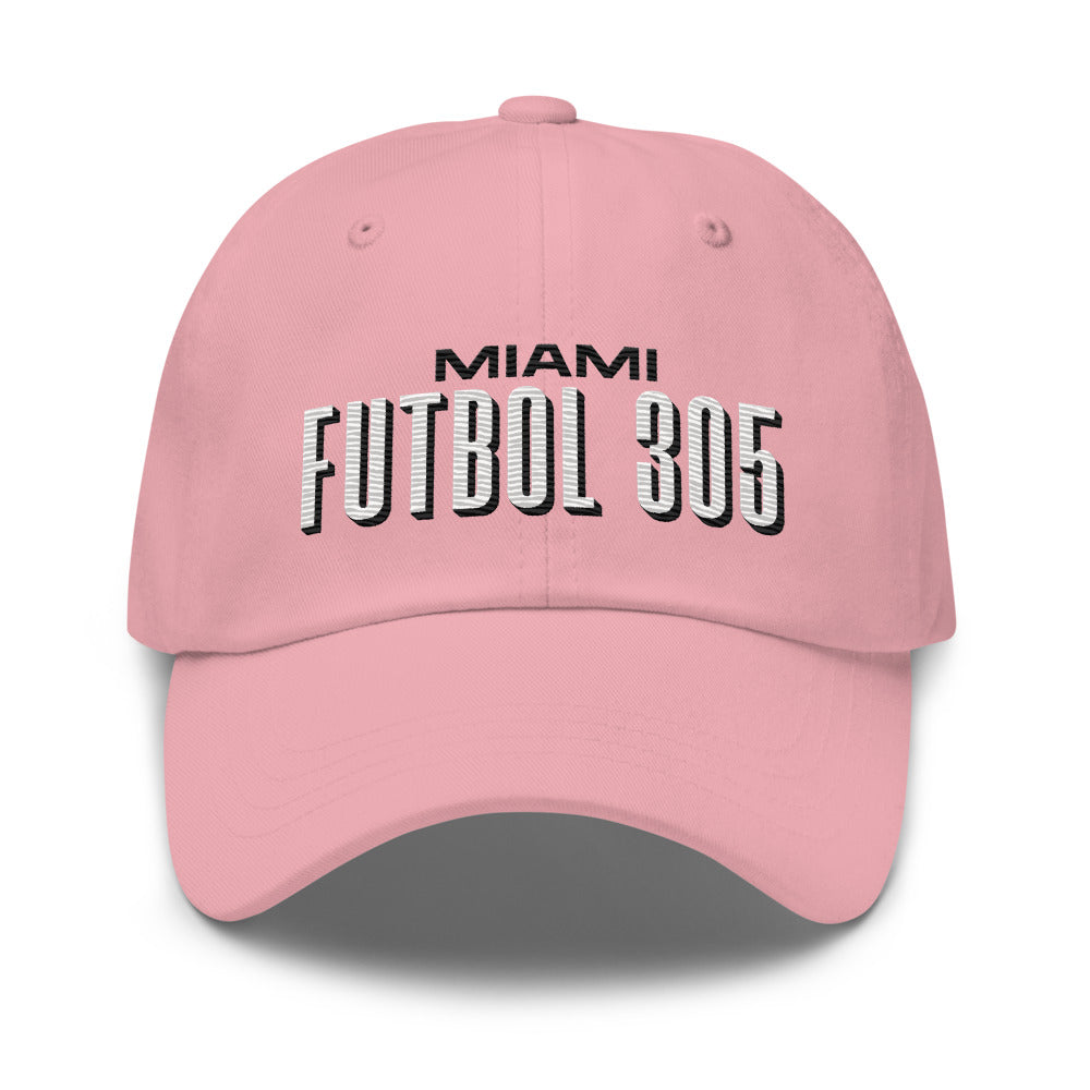 Miami FC Embroidered Classic Team Dad Hat Baby Pink