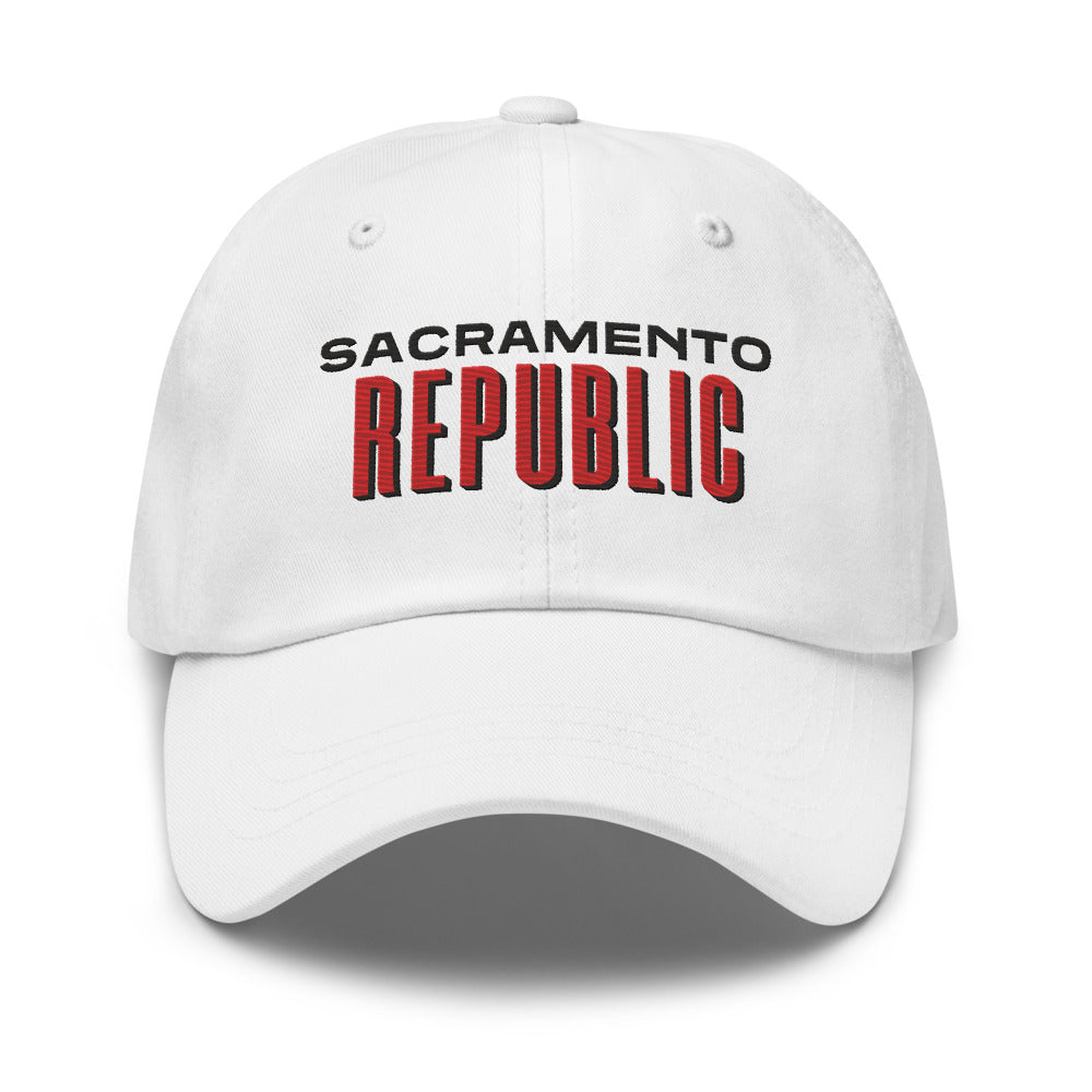 Sacramento Republic FC Embroidered Classic Team Dad Hat White