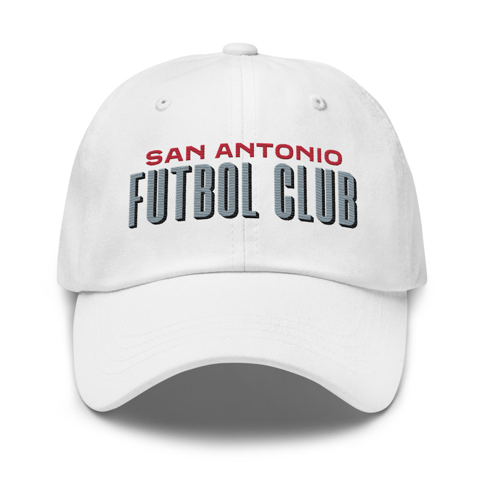 San Antonio FC Embroidered Classic Team Dad Hat White