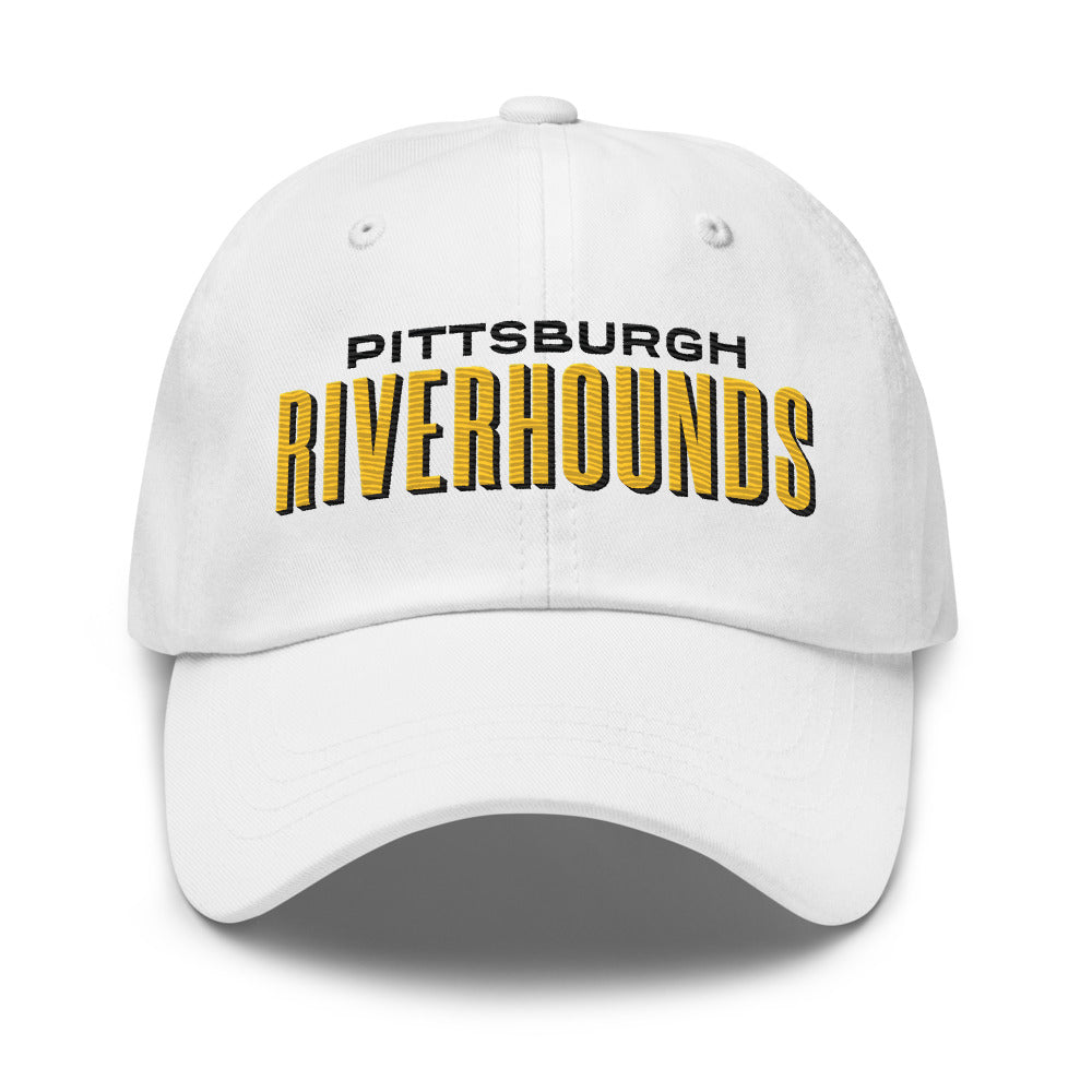 Pittsburgh Riverhounds Embroidered Classic Team Dad Hat White