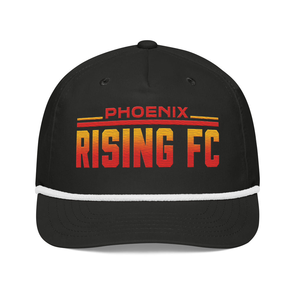 Phoenix Rising FC Embroidered Team Fade Rope Hat Black/white