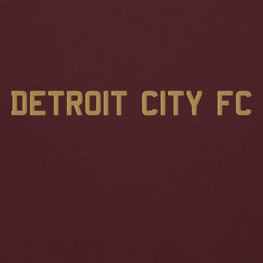 Detroit City FC Embroidered Wordmark Adult Hoodie