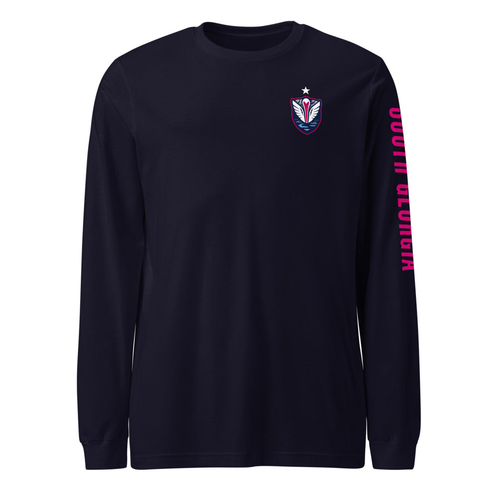 South Georgia Tormenta FC LC/Sleeve Crest 2-Hit Unisex Long Sleeve T-Shirt Navy