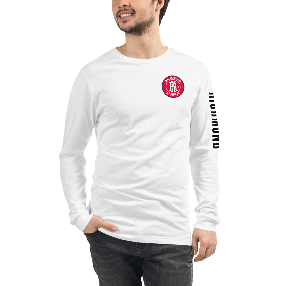 Richmond Kickers LC/Sleeve Crest 2-Hit Unisex Long Sleeve T-Shirt