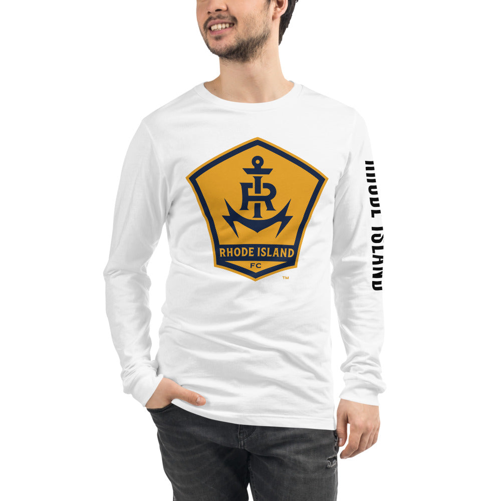 Rhode Island FC LC/Sleeve Crest 2-Hit Unisex Long Sleeve T-Shirt