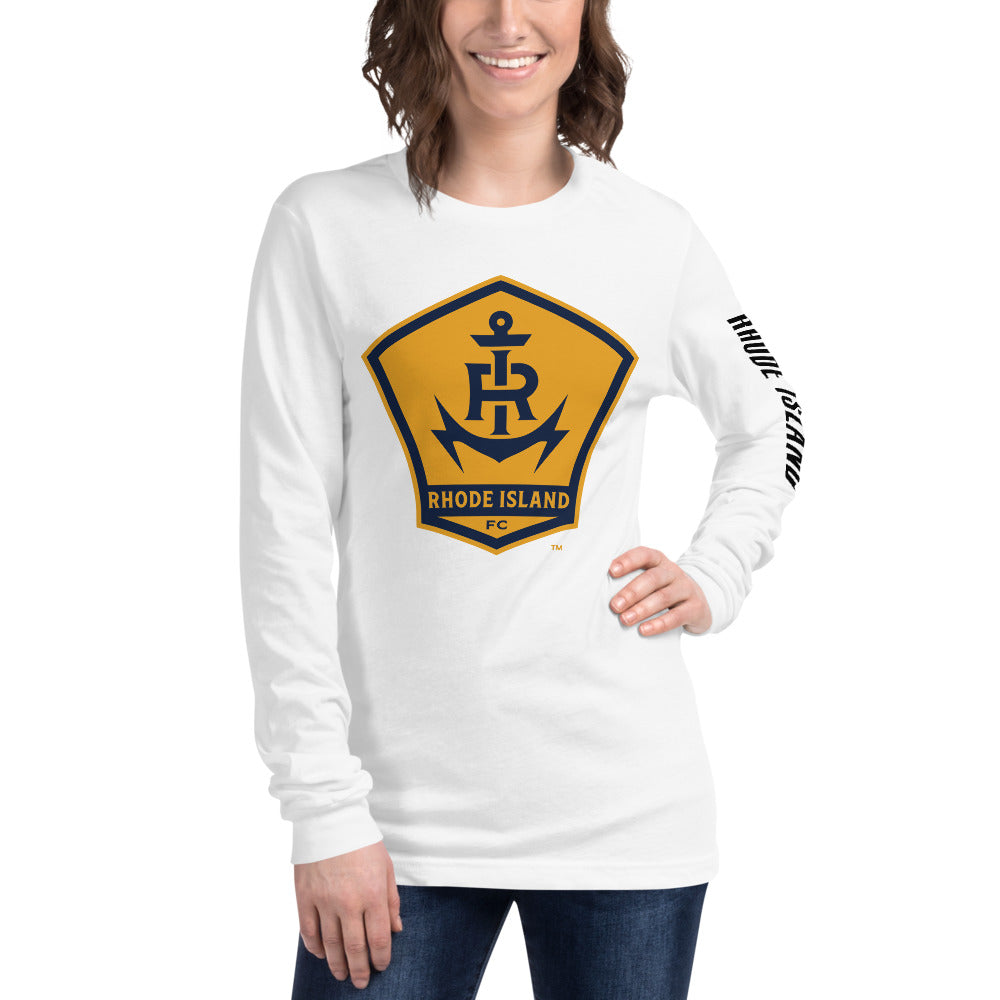 Rhode Island FC LC/Sleeve Crest 2-Hit Unisex Long Sleeve T-Shirt
