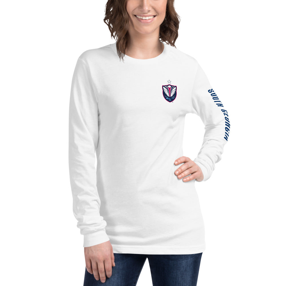 South Georgia Tormenta FC LC/Sleeve Crest 2-Hit Unisex Long Sleeve T-Shirt