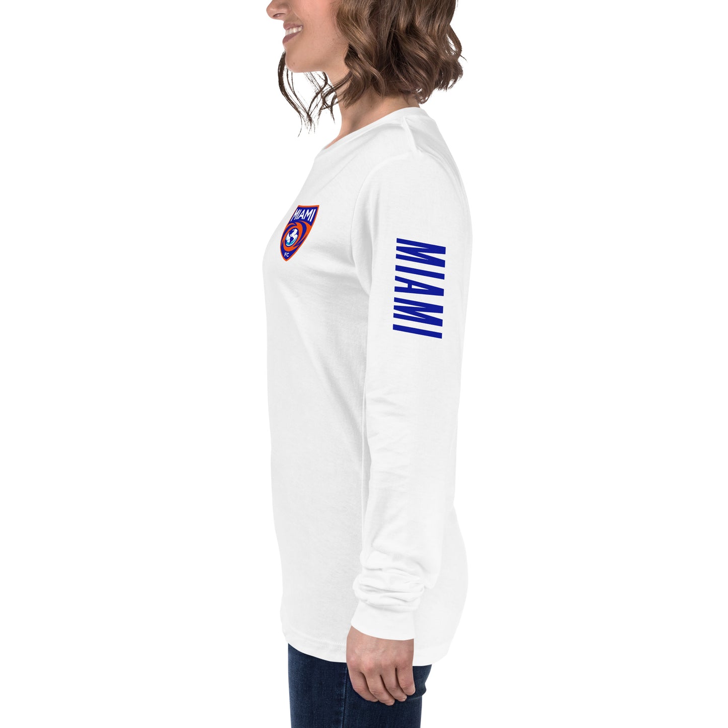 Miami FC LC/Sleeve Crest 2-Hit Unisex Long Sleeve T-Shirt
