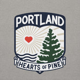 Portland Hearts of Pine Crest Cotton Heritage Premium Hoodie