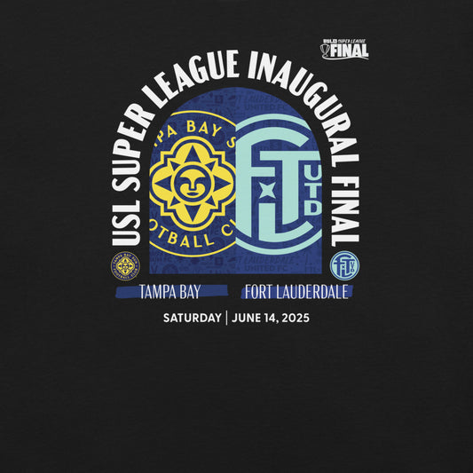 USL Super League Final Match-up Tampa Bay Sun FC v Fort Lauderdale United FC Adult T-Shirt