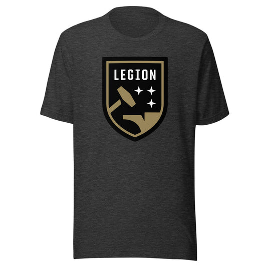 Birmingham legion fc crest adult t-shirt - dark grey heather