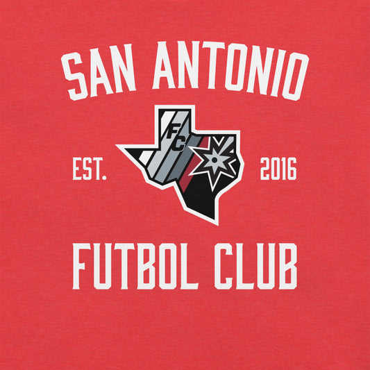 San Antonio FC State Lockup Adult Short Sleeve T-Shirt