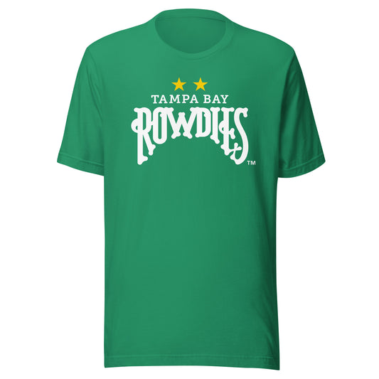 Tampa bay rowdies crest adult t-shirt - kelly