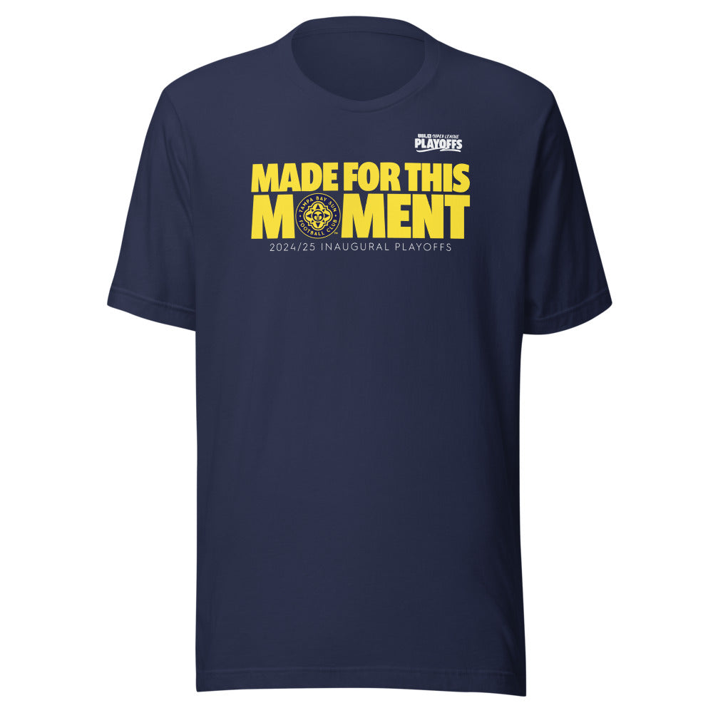 Tampa Bay Sun FC Inaugural Season Playoffs Adult T-Shirt Navy