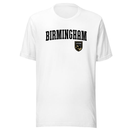 Birmingham legion fc wordmark adult t-shirt - white