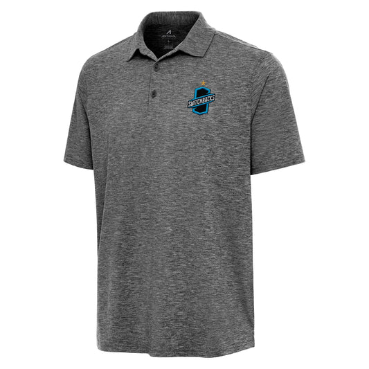 Colorado springs switchbacks fc men's par 3 polo - black heather