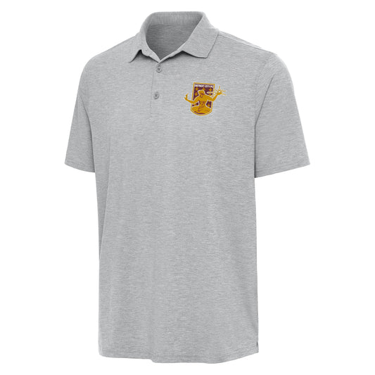 Detroit city fc men's par 3 polo - skyscraper heather
