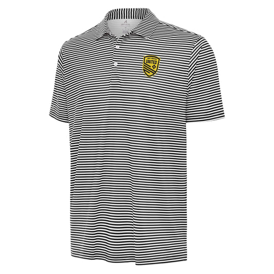 New mexico united fc men's skills polo - black/white multi