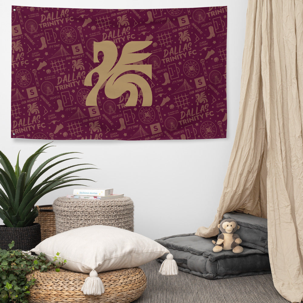 Dallas Trinity FC Tapestry Flag