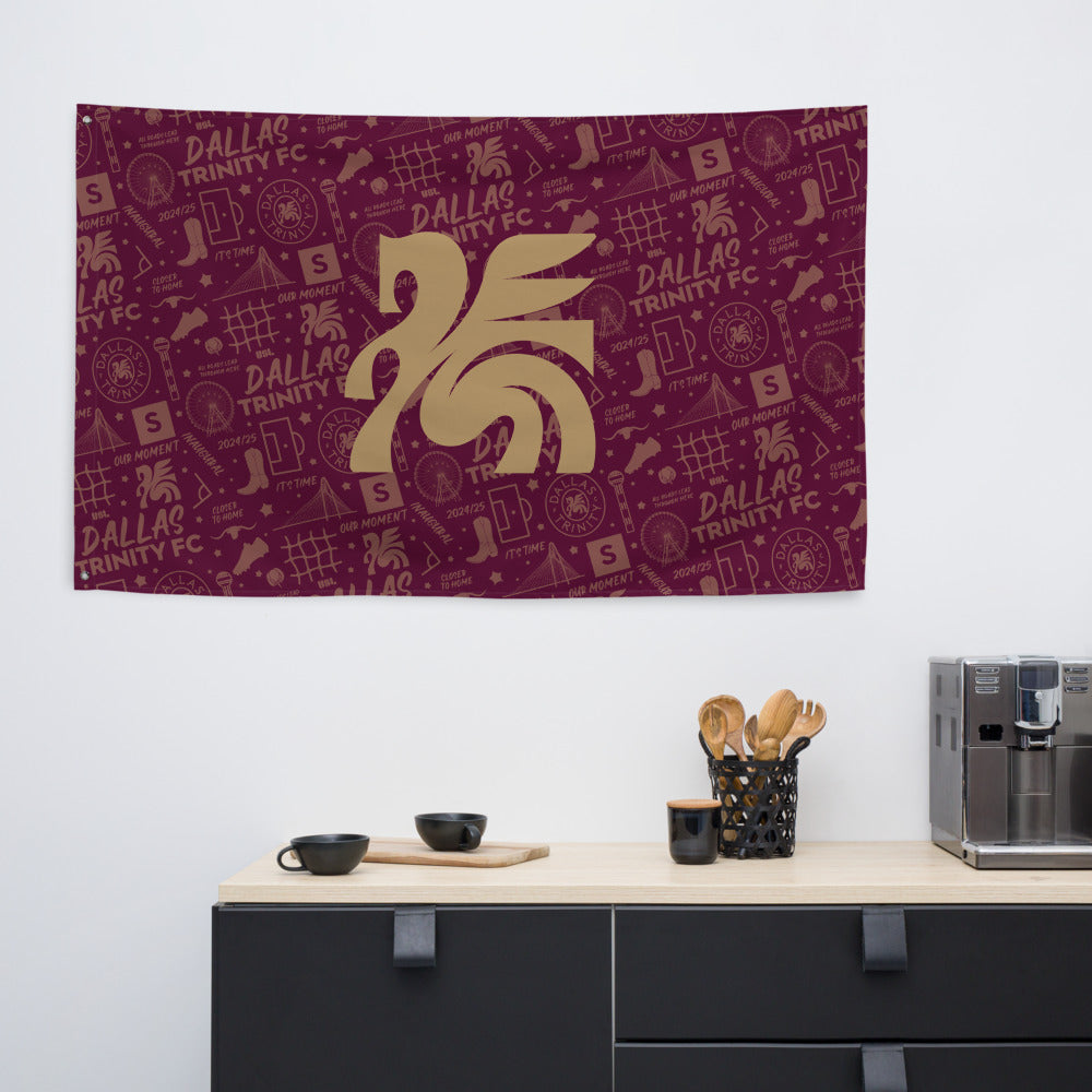 Dallas Trinity FC Tapestry Flag