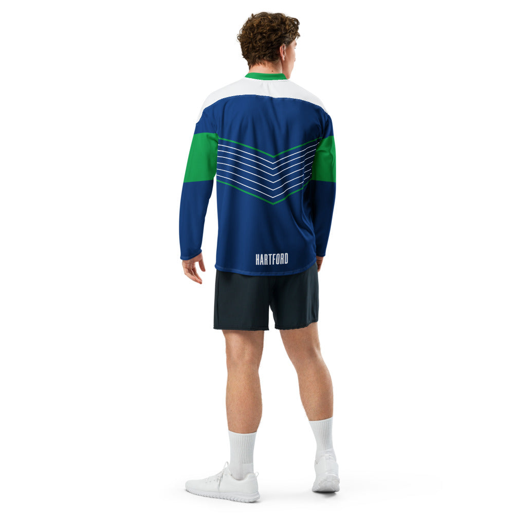 Hartford Athletic Direct Line Oversized Recycled Poly Mesh Long Sleeve T-Shirt