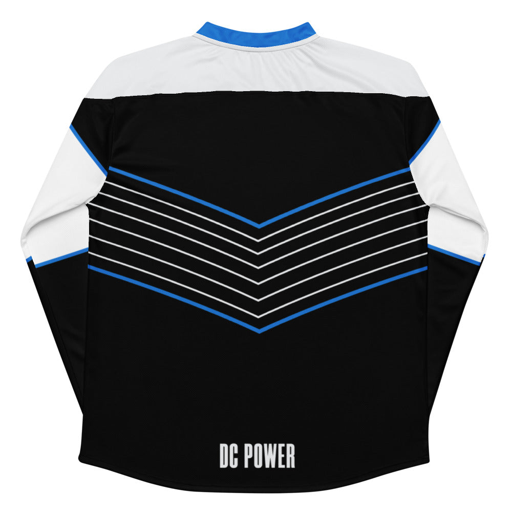 DC Power Direct Line Oversized Recycled Poly Mesh Long Sleeve T-Shirt
