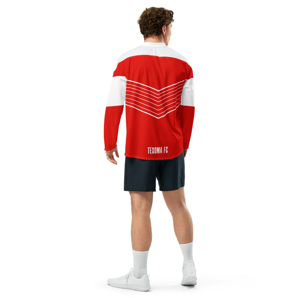 Texoma FC Direct Line Oversized Recycled Poly Mesh Long Sleeve T-Shirt