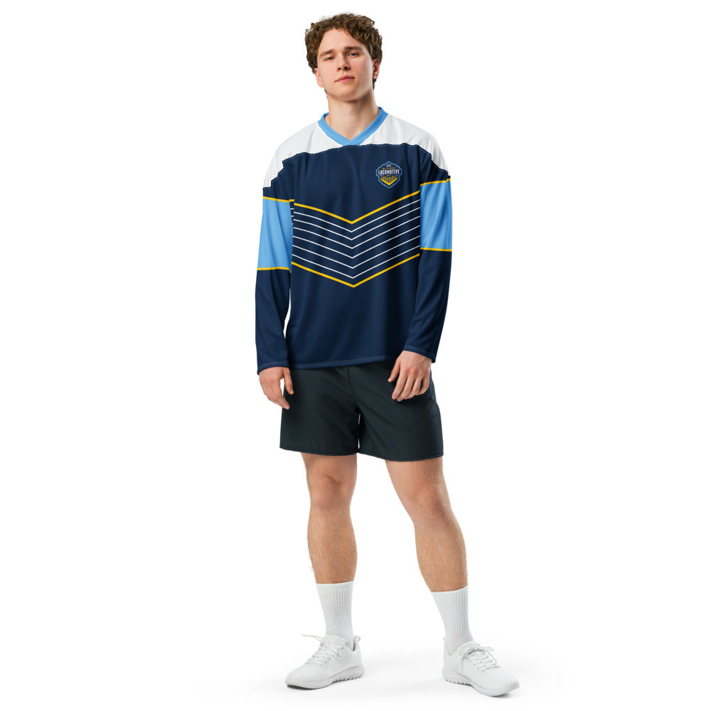 El Paso Locomotive Direct Line Oversized Recycled Poly Mesh Long Sleeve T-Shirt