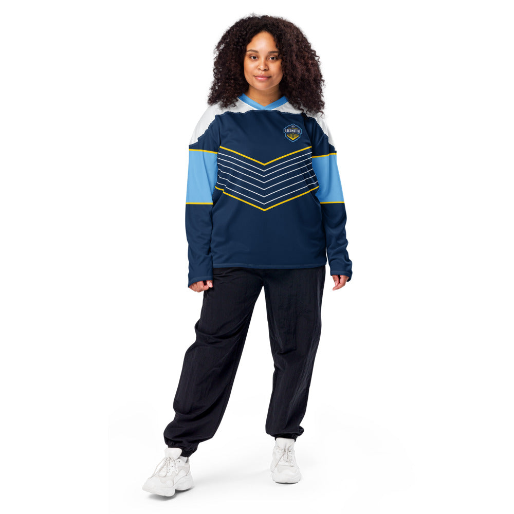 El Paso Locomotive Direct Line Oversized Recycled Poly Mesh Long Sleeve T-Shirt