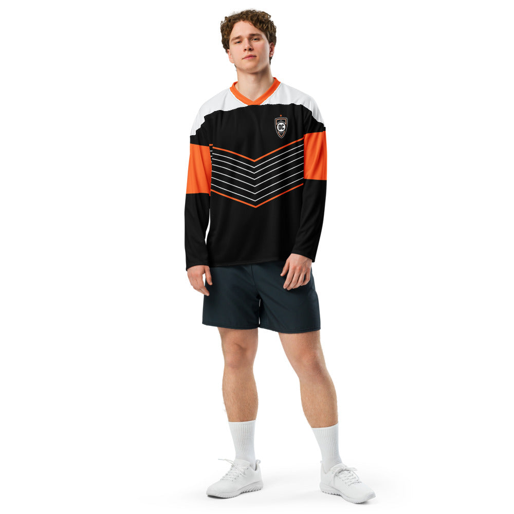 Orange County SC Direct Line Oversized Recycled Poly Mesh Long Sleeve T-Shirt