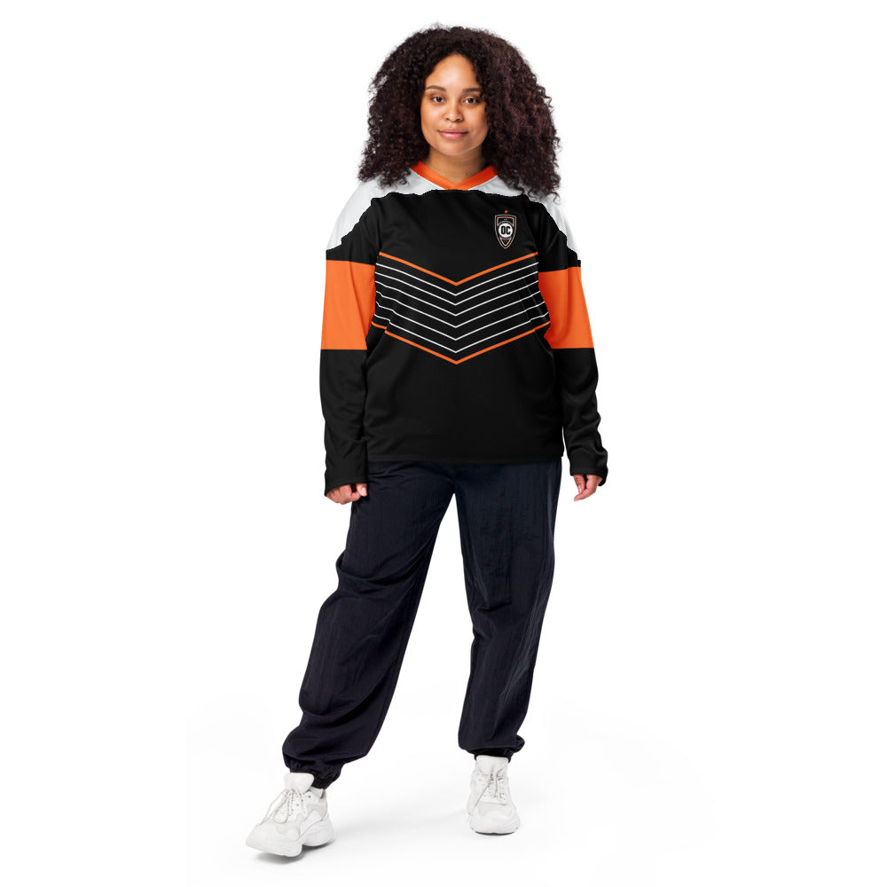 Orange County SC Direct Line Oversized Recycled Poly Mesh Long Sleeve T-Shirt