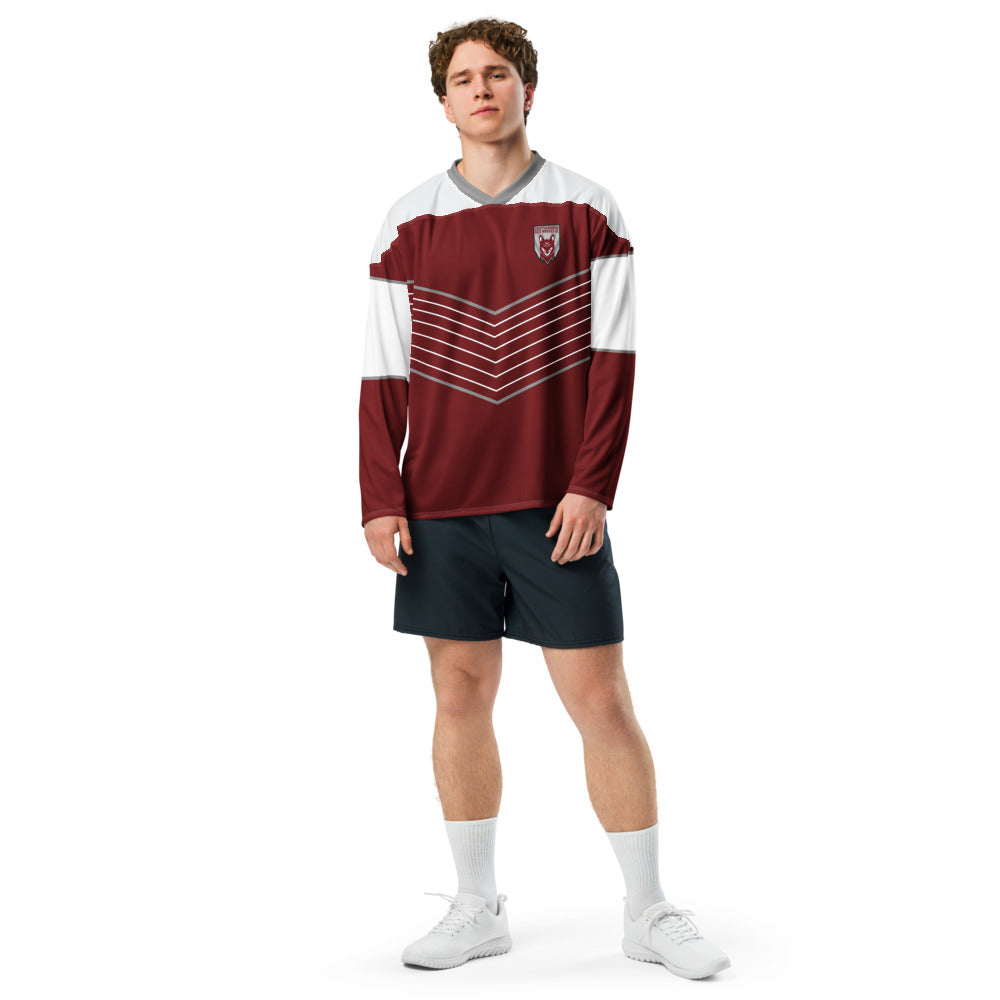 Chattanooga Red Wolves SC Direct Line Oversized Recycled Poly Mesh Long Sleeve T-Shirt