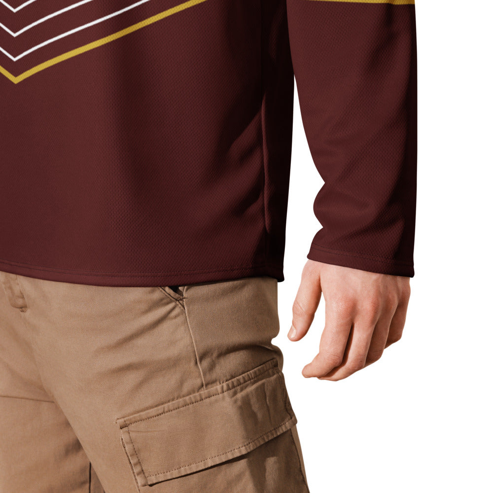 Detroit City FC Direct Line Oversized Recycled Poly Mesh Long Sleeve T-Shirt