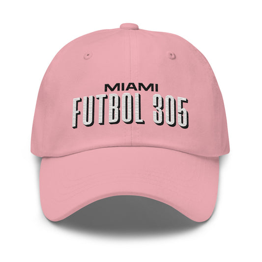 Miami FC Embroidered Classic Team Dad Hat Baby Pink