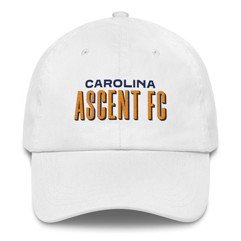 USL Carolina Ascent FC Dad hat White