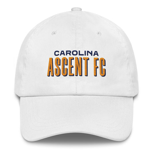 USL Carolina Ascent FC Dad hat White