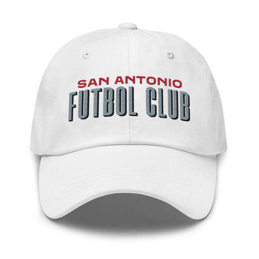 San Antonio FC Embroidered Classic Team Dad Hat White
