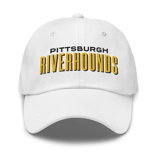 Pittsburgh Riverhounds Embroidered Classic Team Dad Hat White