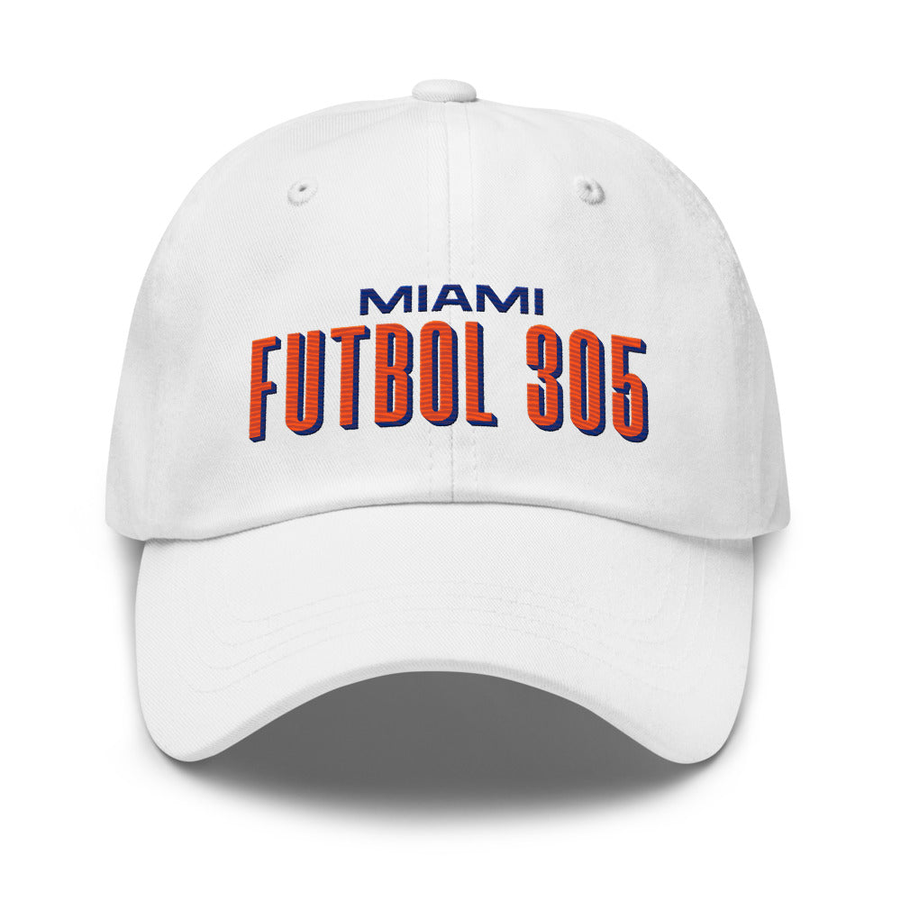 Miami FC Embroidered Classic Team Dad Hat White