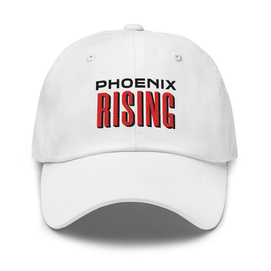 Phoenix Rising FC Embroidered Classic Team Dad Hat White