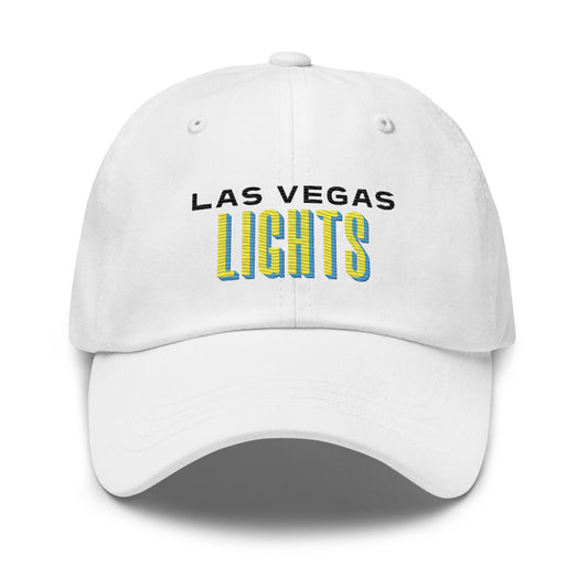Las Vegas Lights FC Embroidered Classic Team Dad Hat White