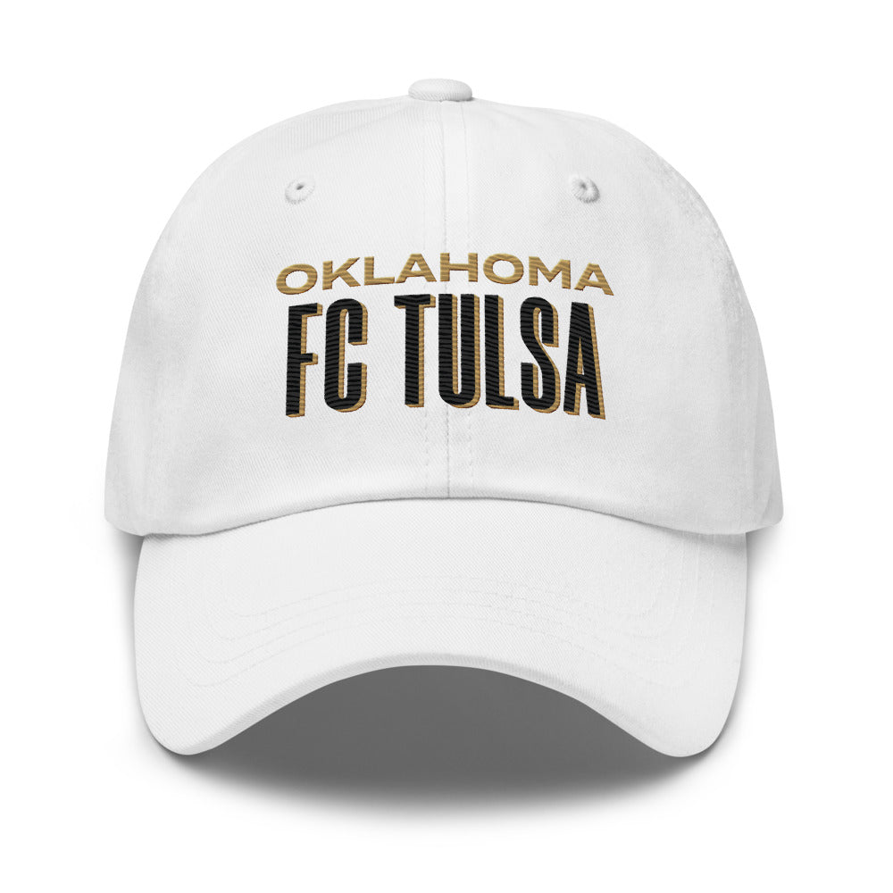 FC Tulsa Embroidered Classic Dad Hat White