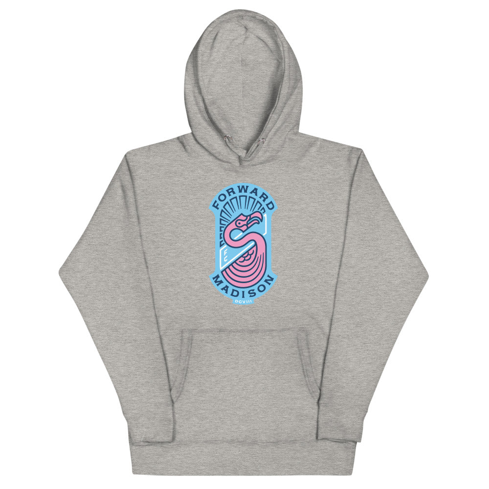 Forward Madison FC Crest Cotton Heritage Premium Hoodie Carbon Grey