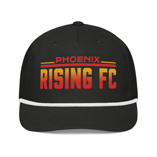 Phoenix Rising FC Embroidered Team Fade Rope Hat Black/white