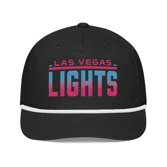 Las Vegas Lights FC Embroidered Team Fade Rope Hat Black/white