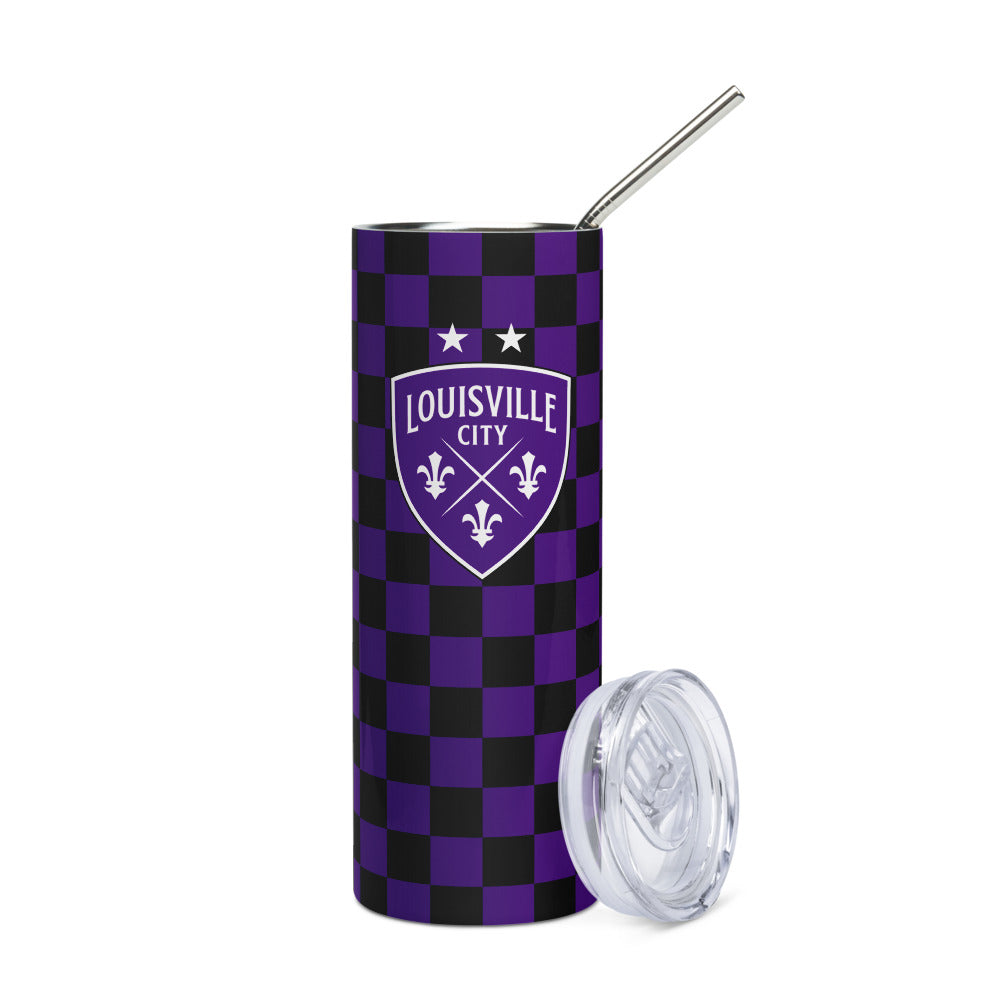 Louisville City FC Checkmate Stainless Steel Tumbler