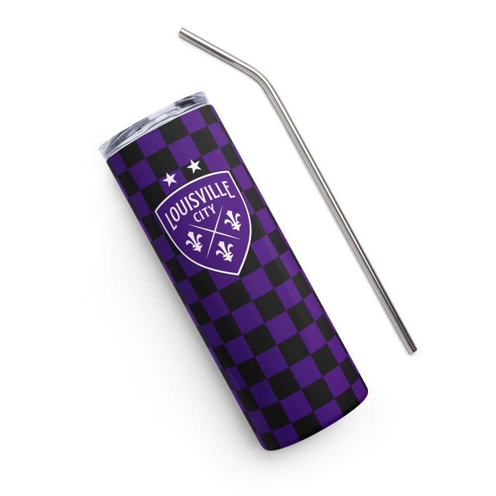 Louisville City FC Checkmate Stainless Steel Tumbler